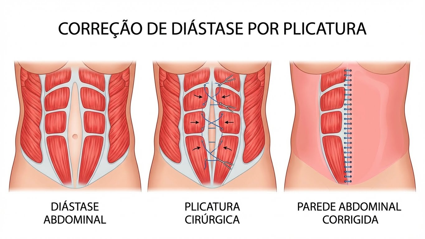 Correção de diástase por Abdominoplastia