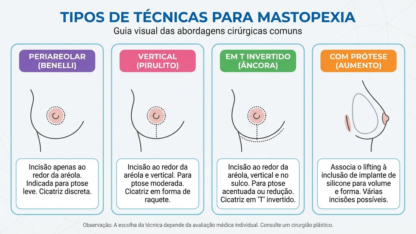 Técnicas de mastopexia